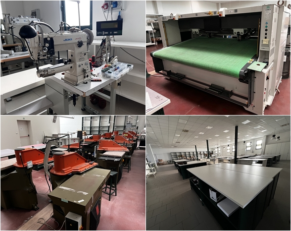 Leather bag production - automatic cutting machines, sewing machines, and leather goods equipment - LG 705/2024 Trib. Milan