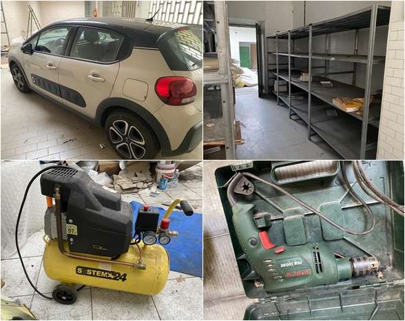 Building and miscellaneous equipment, Citroen C3 car - LG 13/2026 Trib. Novara